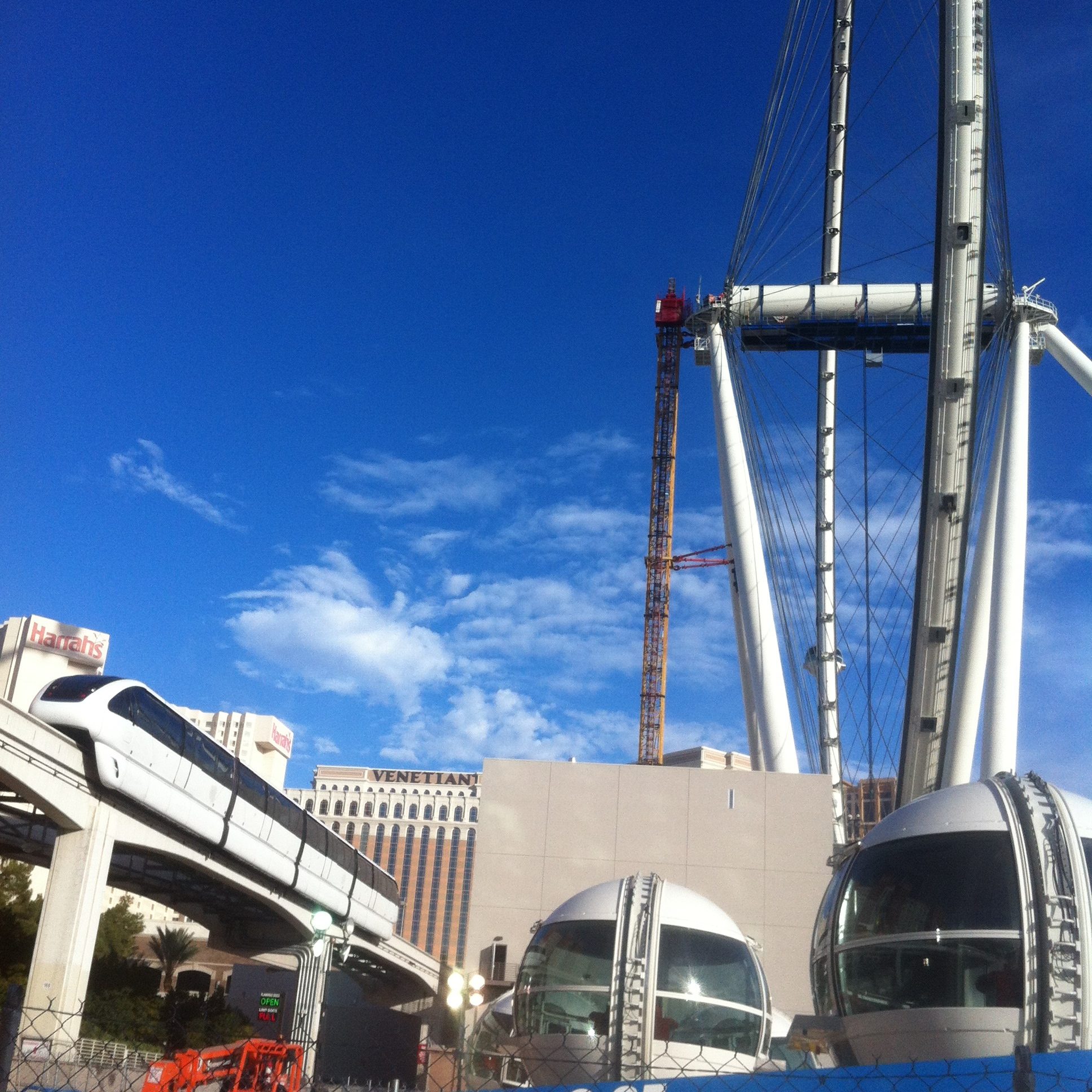 Vorbereitung zum Anbringen der Gondel